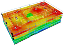 3D coverage model of a building