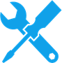 Wrench and screwdriver icon